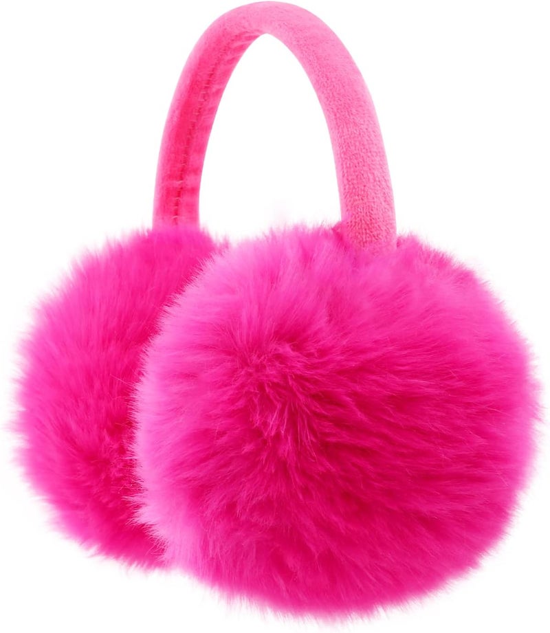 FSTEOE Winter Ear Muffs Women Warm Earmuff Girls Ear Warmers Soft Plush Outdoor Adjustable Ear Cover - Image 1